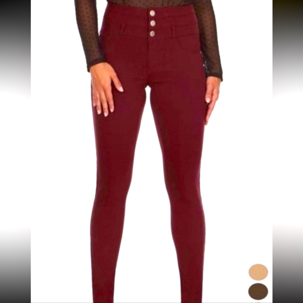 🍂 🍁 NEW high waisted burgundy pants
